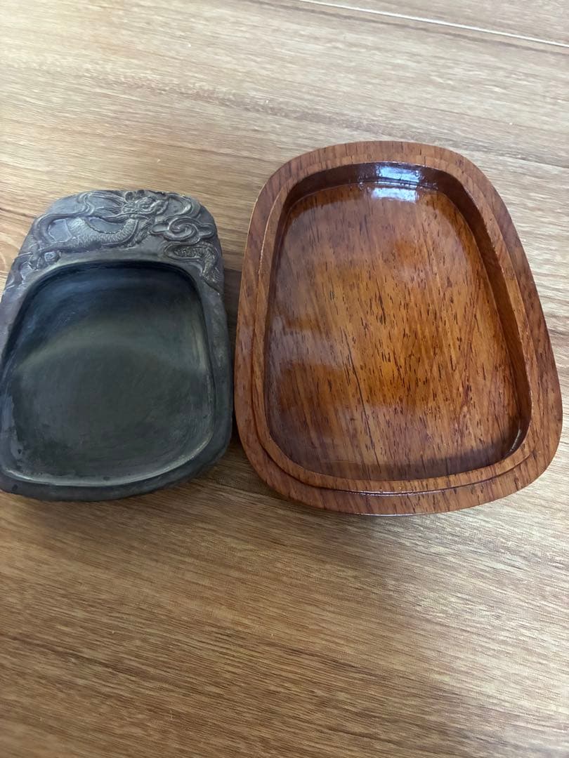 中国端硯　石刻端硯 中国美術 龍　　 購入前コメントください