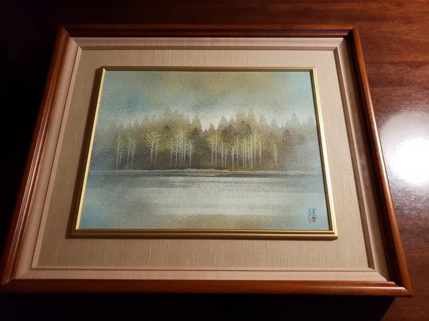 絵画　八木輝「清秋」