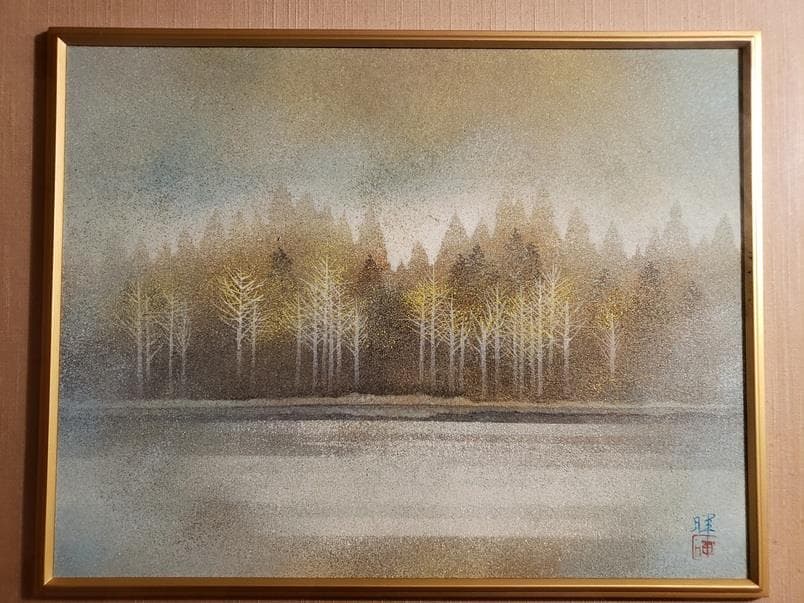 絵画　八木輝「清秋」