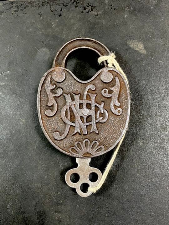 #2ビンテージ スカル オリジナル 南京錠 フリーメイソン 古着 バイカー