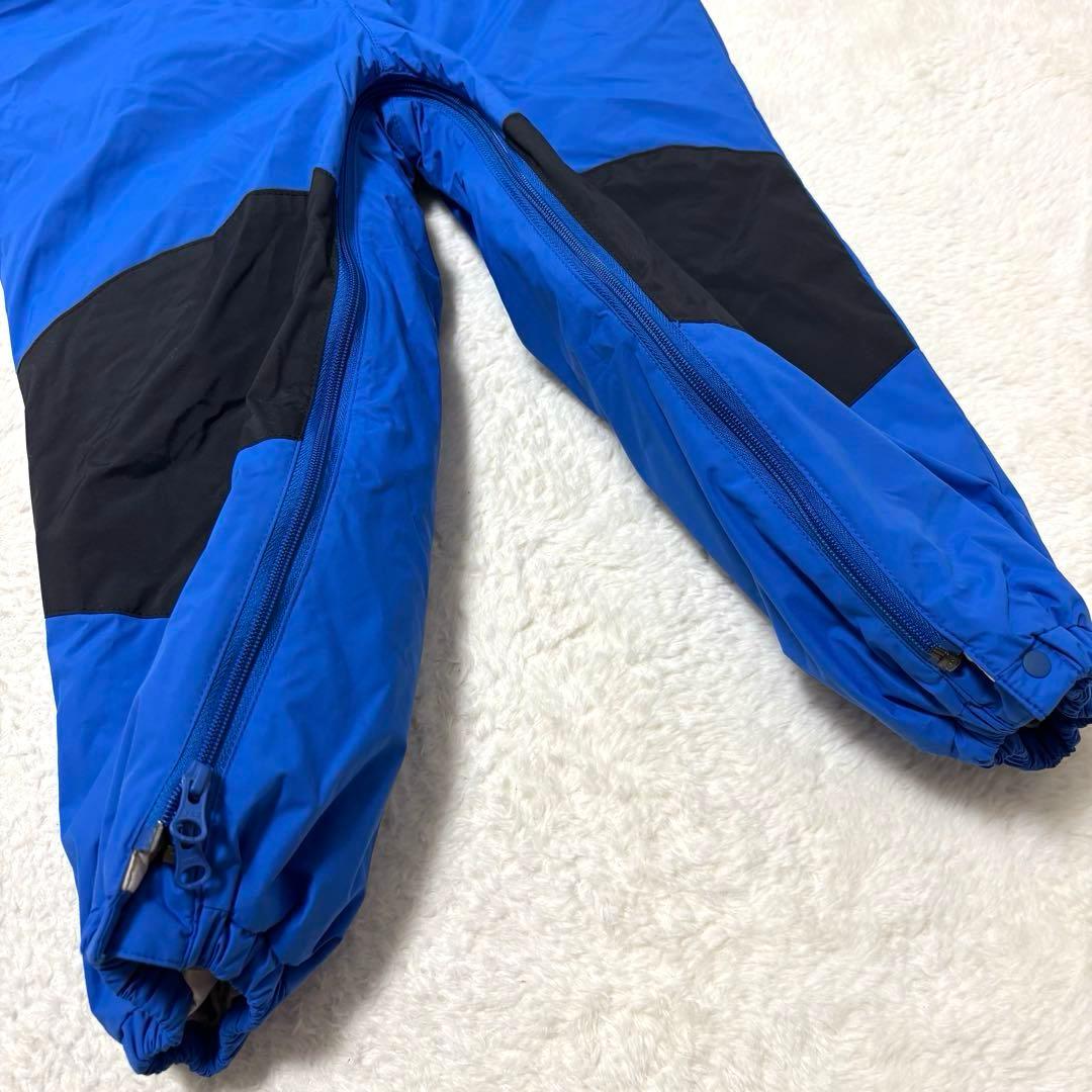 美品 THE NORTH FACE キッズ スキーウェア 100cm 青 × 黒