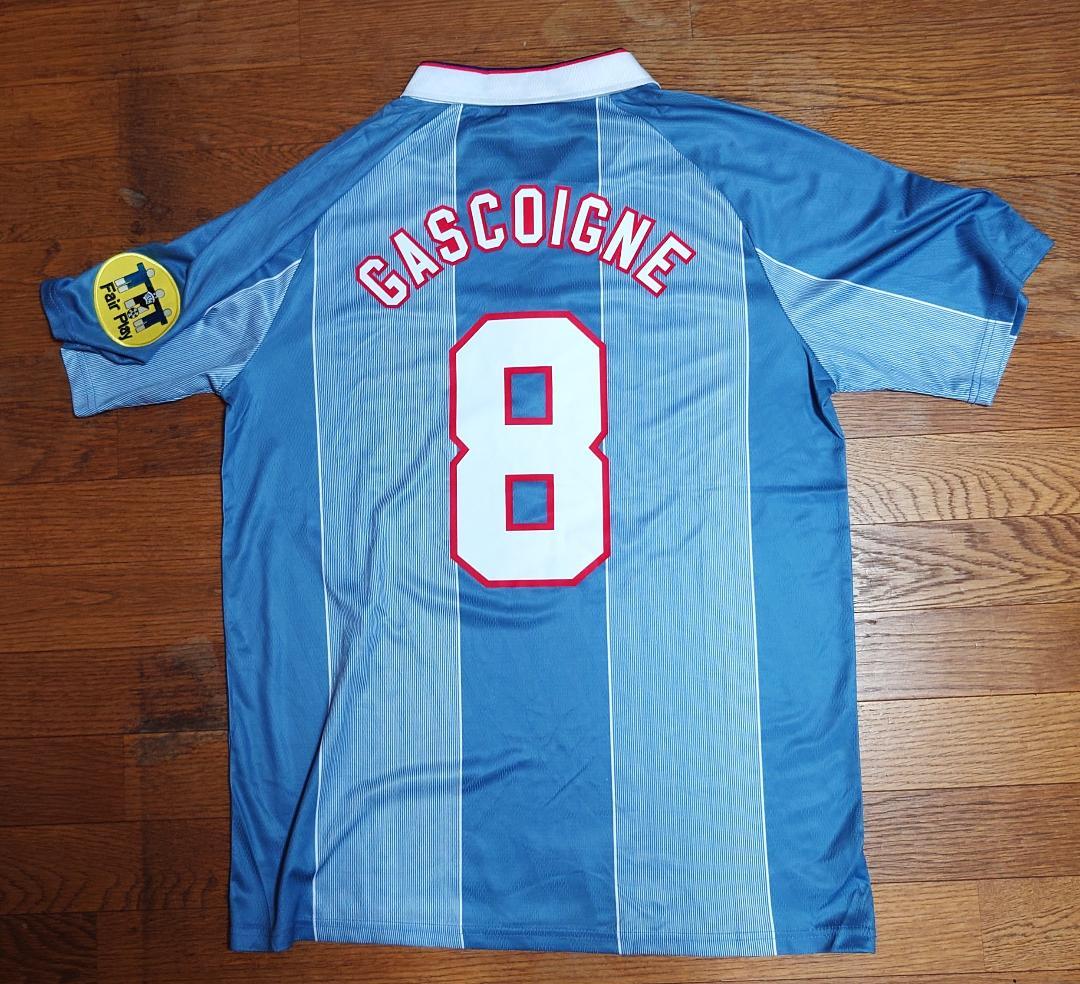 【激レア】1996年 イングランド代表 アウェイ UMBRO ガス 8番