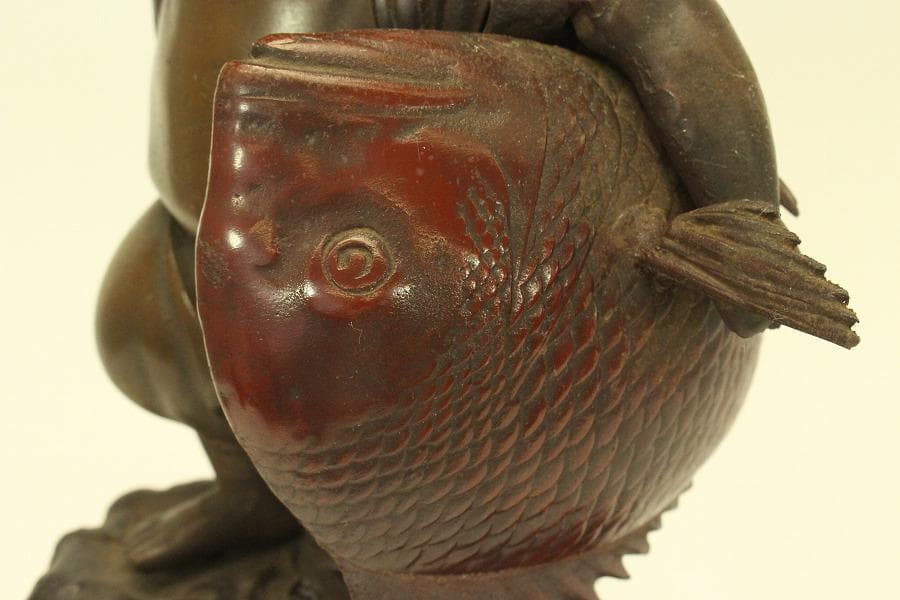 恵比寿 鯛釣 置物 吉祥 縁起物(ZE489)