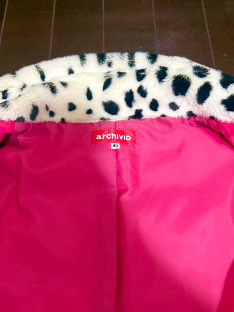 【お値下】archivio ダウンジャケット ※ピンク　40 サイズ L