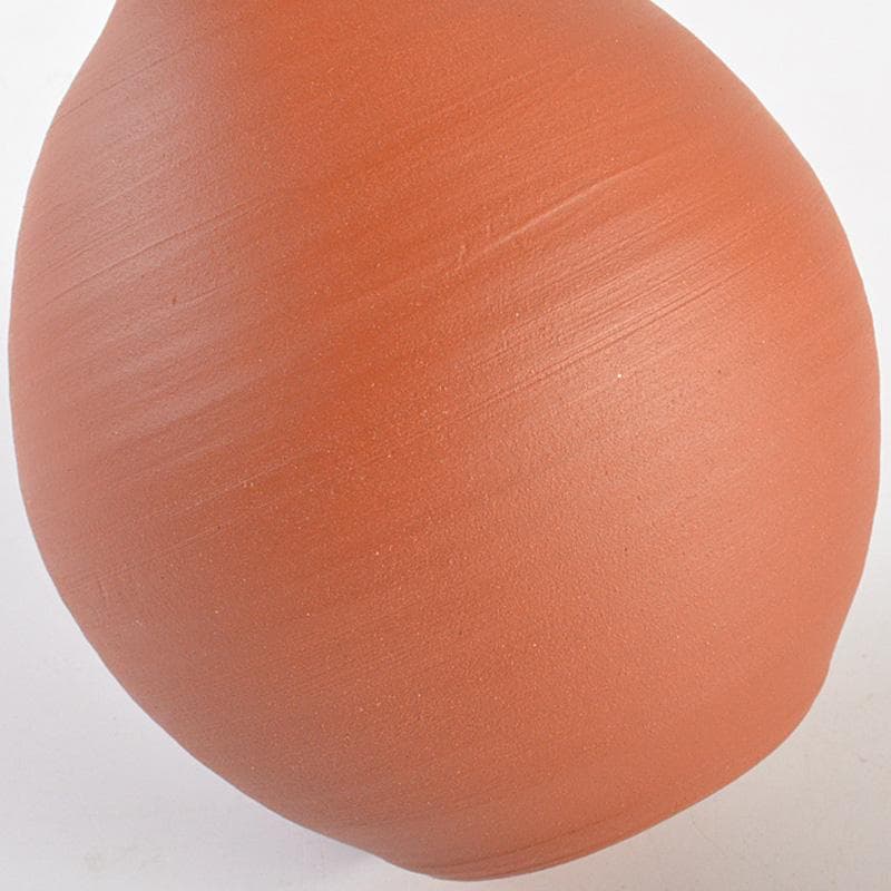 常滑焼　四代山田常山　山田絵夢　朱泥　徳利　酒器　共布共箱　V　R7538