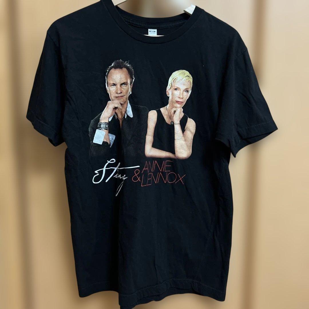Sting & Annie Lennox Tシャツ 2001年製 M 黒