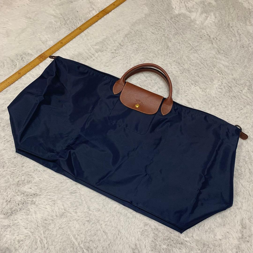 ロンシャン　LONGCHAMP ルプリアージュ　トラベルバッグ　ネイビー　旅行