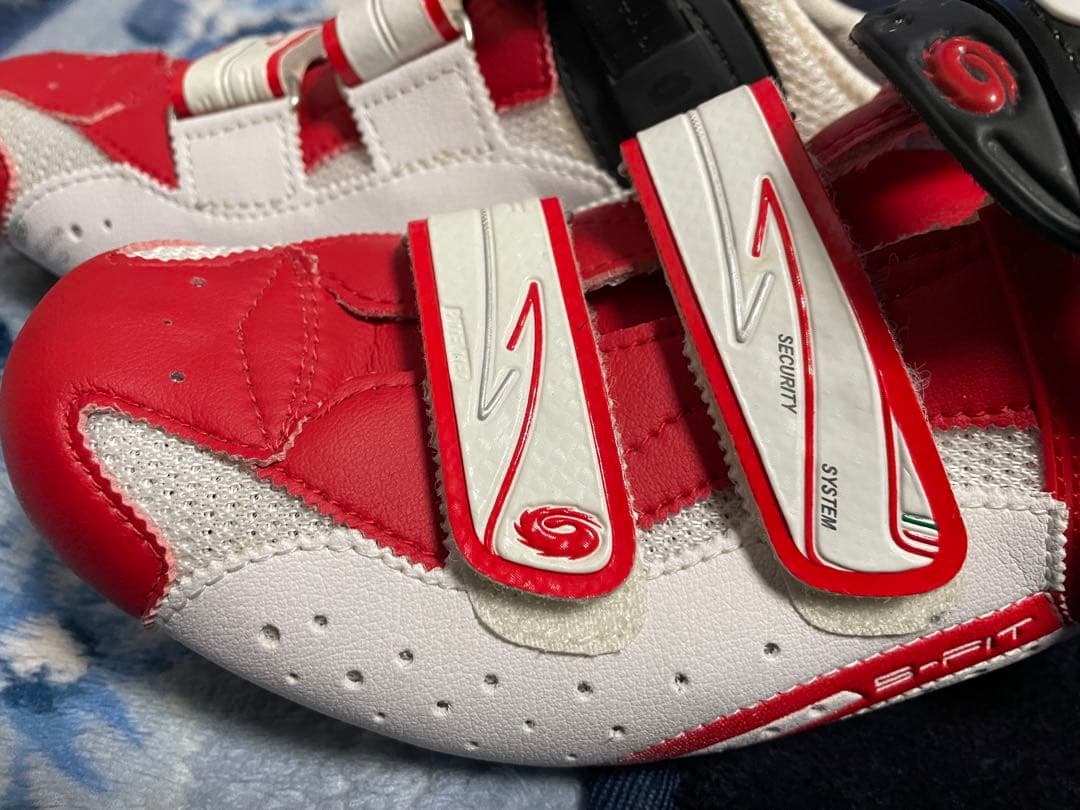 最終値下げSIDI SPIT サイクリングシューズ レッド/ホワイト