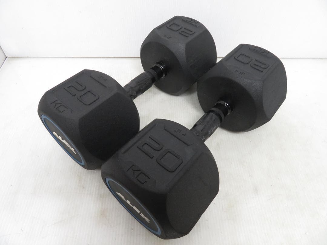 ALEX アレックス ラバーHEXダンベル 20kg×2セット 40kg