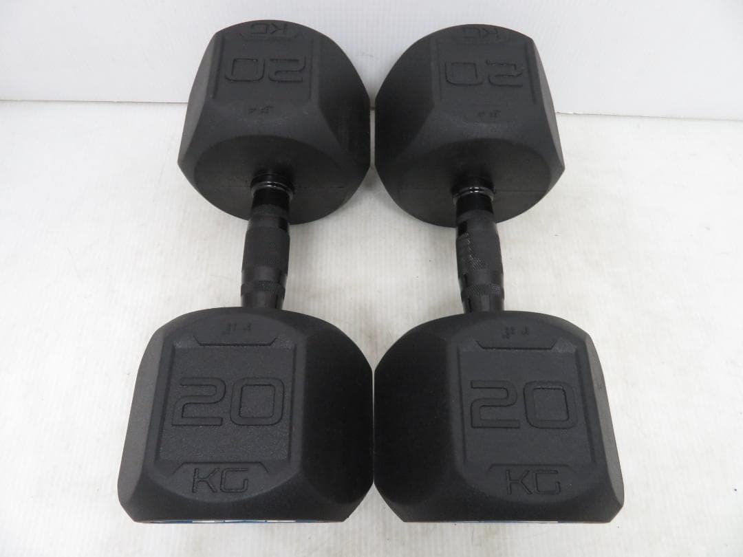 ALEX アレックス ラバーHEXダンベル 20kg×2セット 40kg