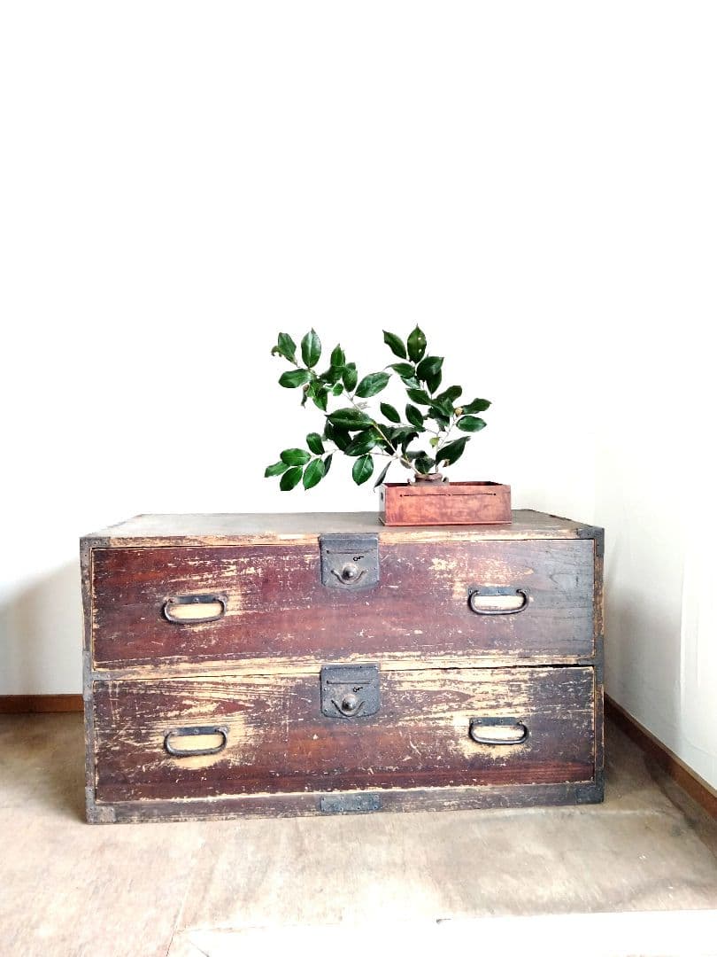 アンティーク　　引き出し箪笥　タンス　総桐　古道具