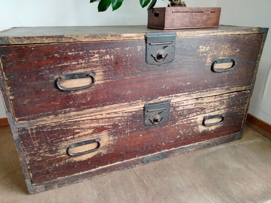 アンティーク　　引き出し箪笥　タンス　総桐　古道具