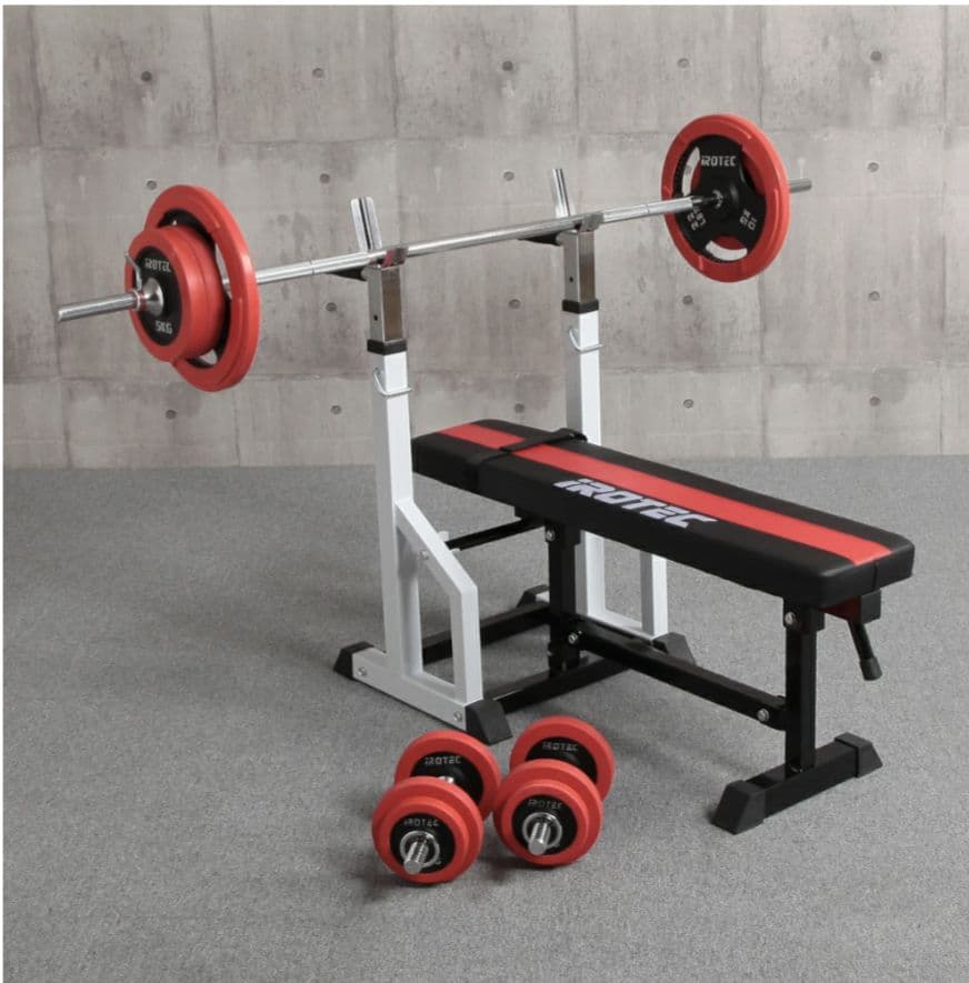 【美品・引取限定】IROTEC アイロテックダンベル＆ベンチプレス70kgセット