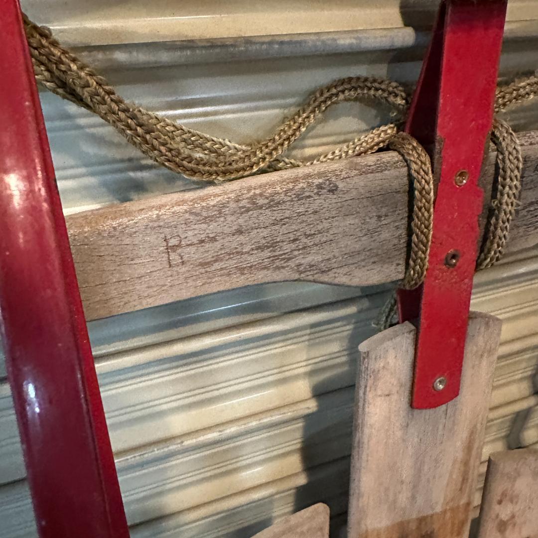 【希少】アメリカ製 Flexible Flyer 木製ヴィンテージソリ 店舗什器