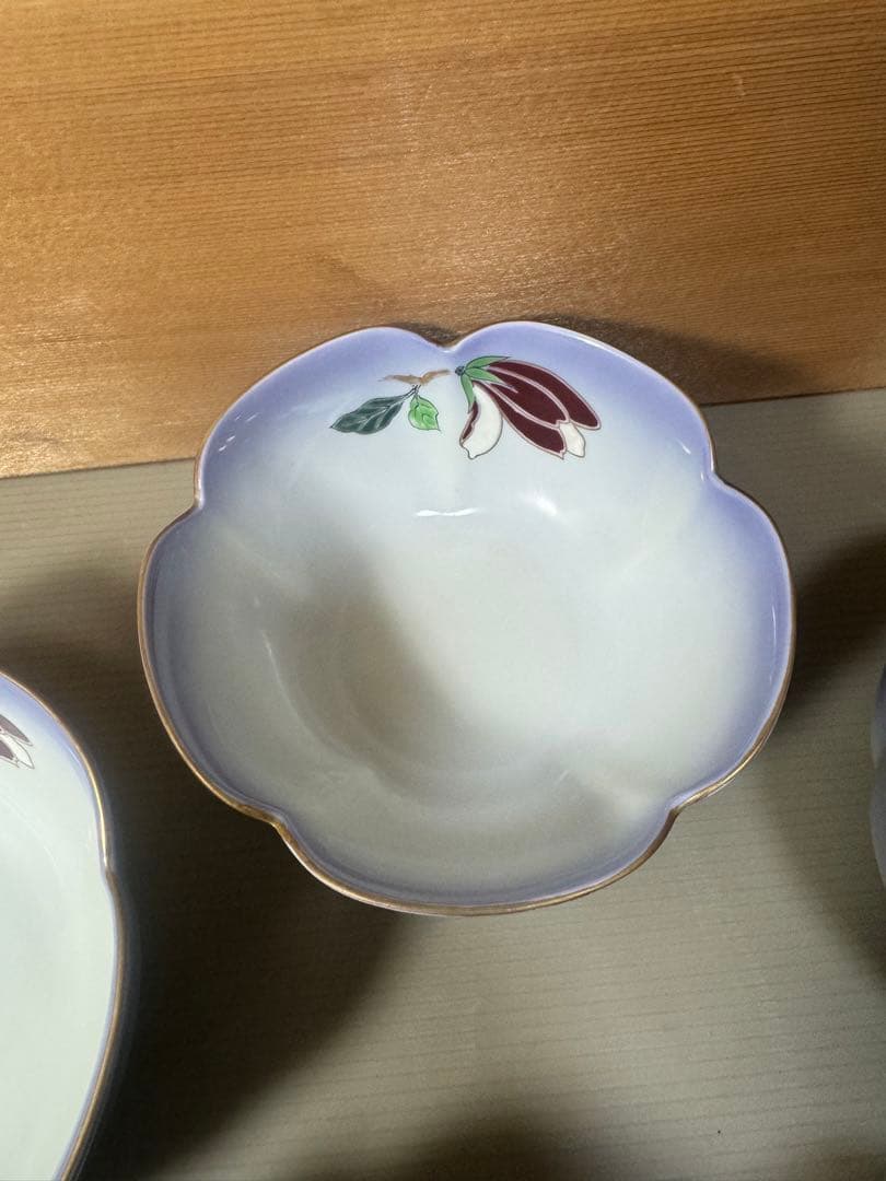 2196 有田焼　清兵衛　中鉢　5客　金彩