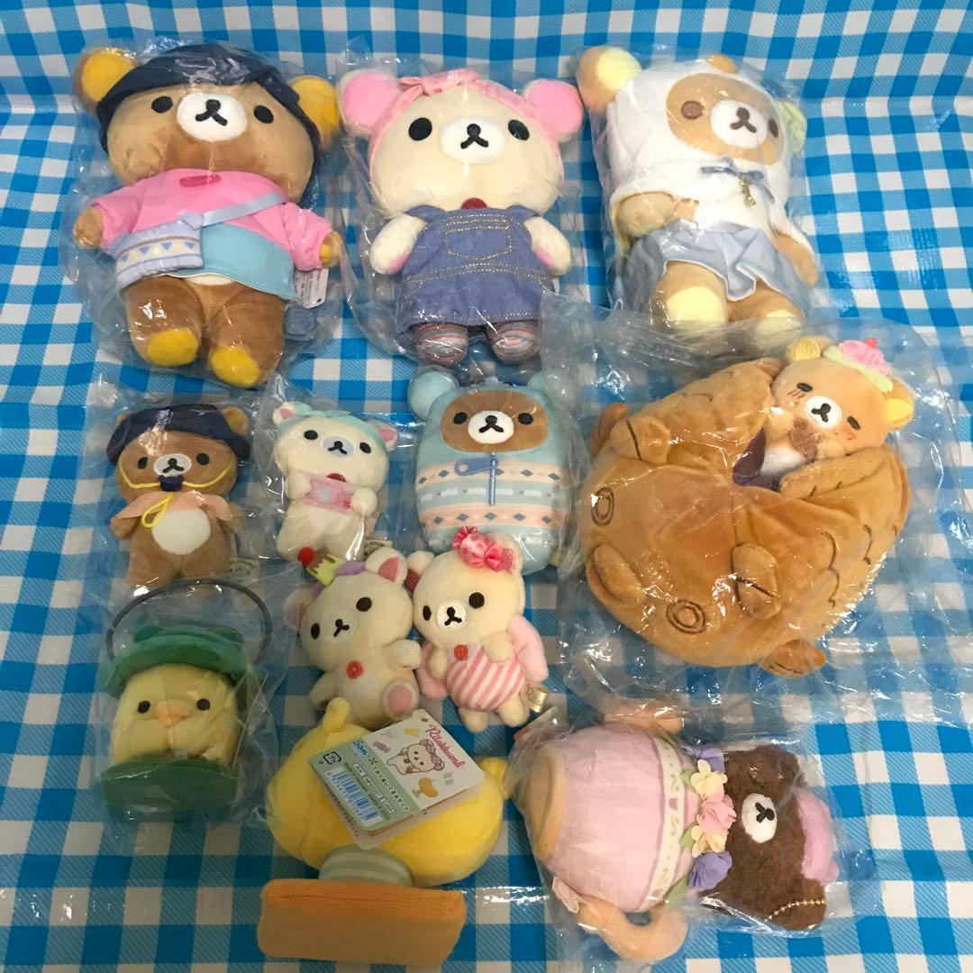 リラックマ ぬいぐるみ　てのりぬいぐるみ　まとめ売り　11点