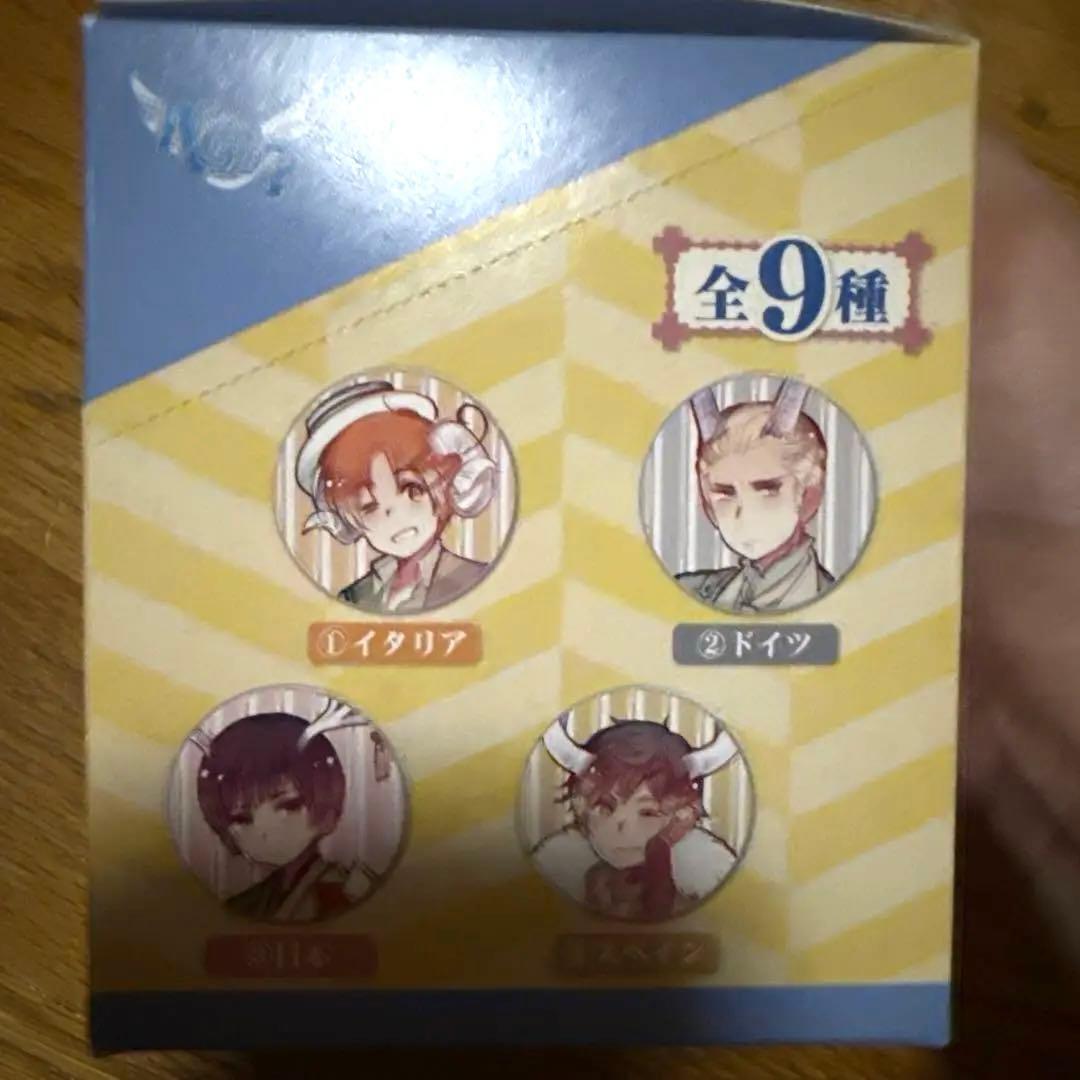 ヘタリア　つのたりあ　キャラバッジ　一箱（9個入り） 缶バッジ