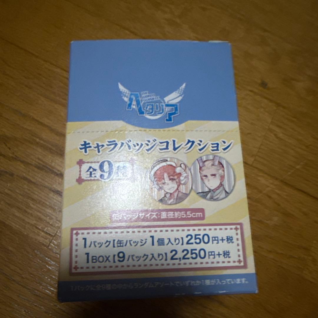 ヘタリア　つのたりあ　キャラバッジ　一箱（9個入り） 缶バッジ