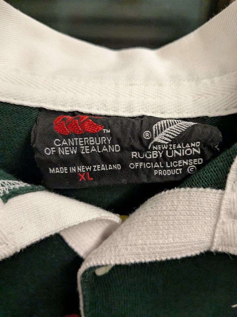 【90s ビンテージ】カンタベリー ラガーシャツ ニュージーランド製 XL 中古