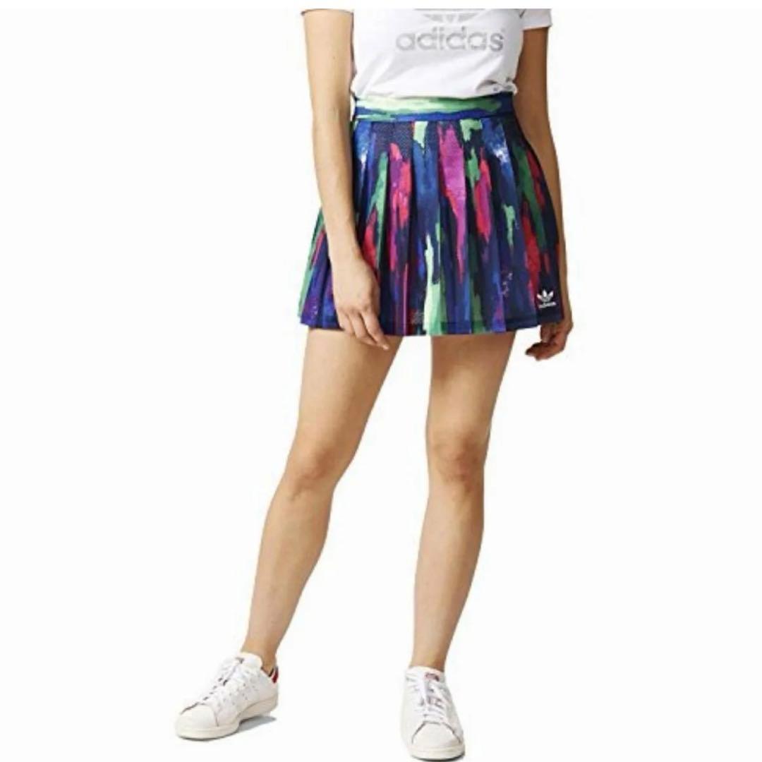 【新品未使用】adidas メッシュスカート マルチカラー