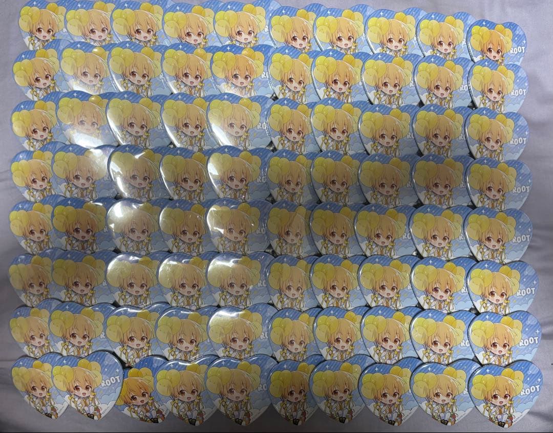 るぅとくん 7周年ハート缶バッジ デフォ