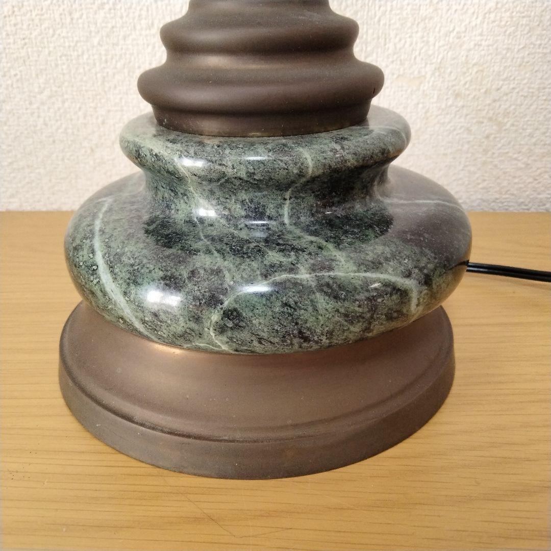 大理石 調 テーブルランプスタンド アンティーク 調 グリーンマーブル 照明