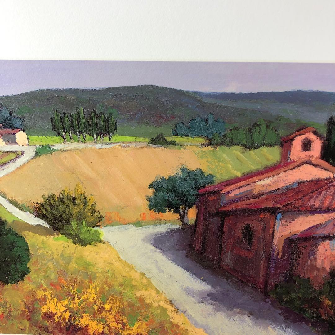 ペッサーニ　「トスカーナの平和な陽光」版画(ジクレー) シート　額縁無し　美品