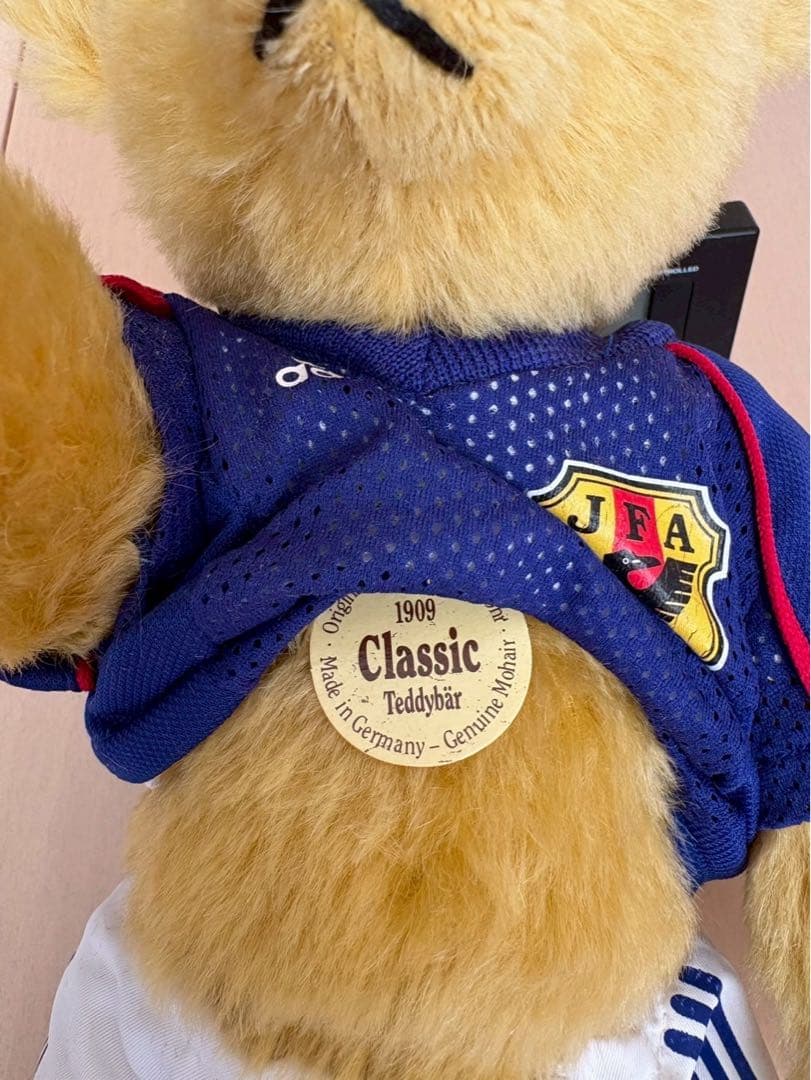 シュタイフアディダスコラボテディベア、日韓ワールドカップ2002 非売品　美品