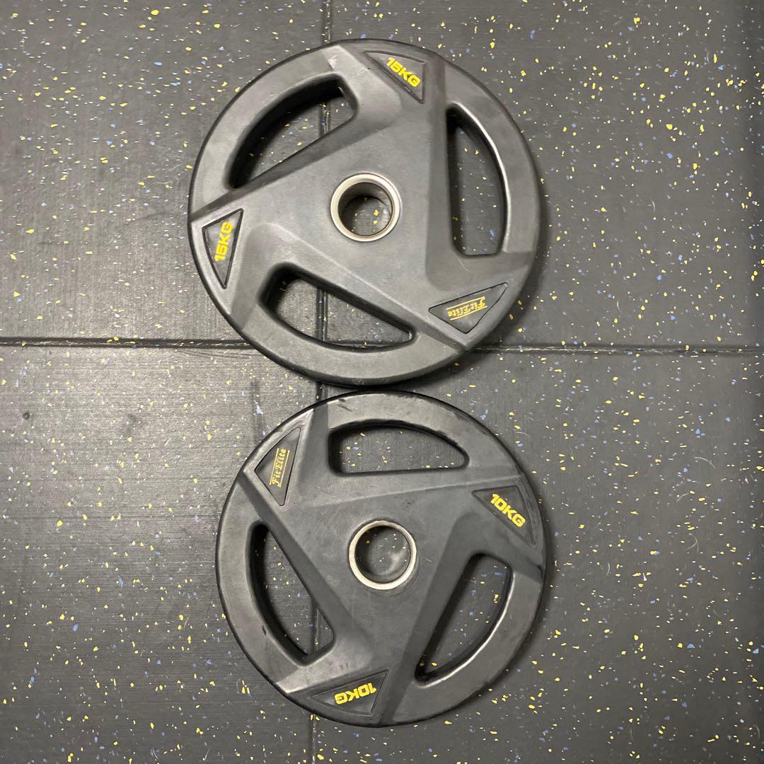 ♻️売約済②♻️フィットエリート♻️15㎏、10㎏各一枚♻️オリンピックプレート