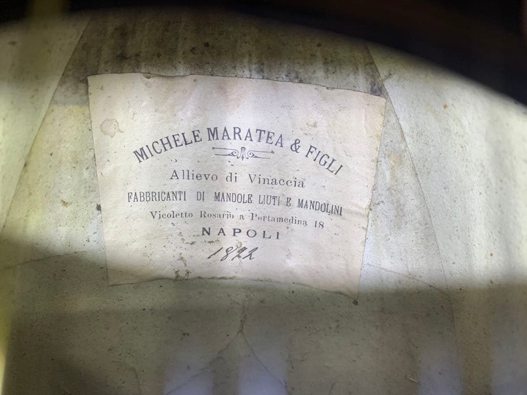 イタリア製　マンドリン　Michele Maratea & Figli