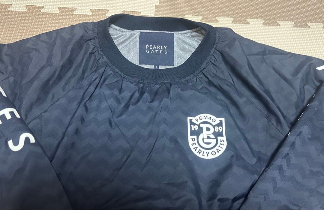 【未使用級】パーリーゲイツ スニードプルオーバー サイズ2 濃紺 レディース