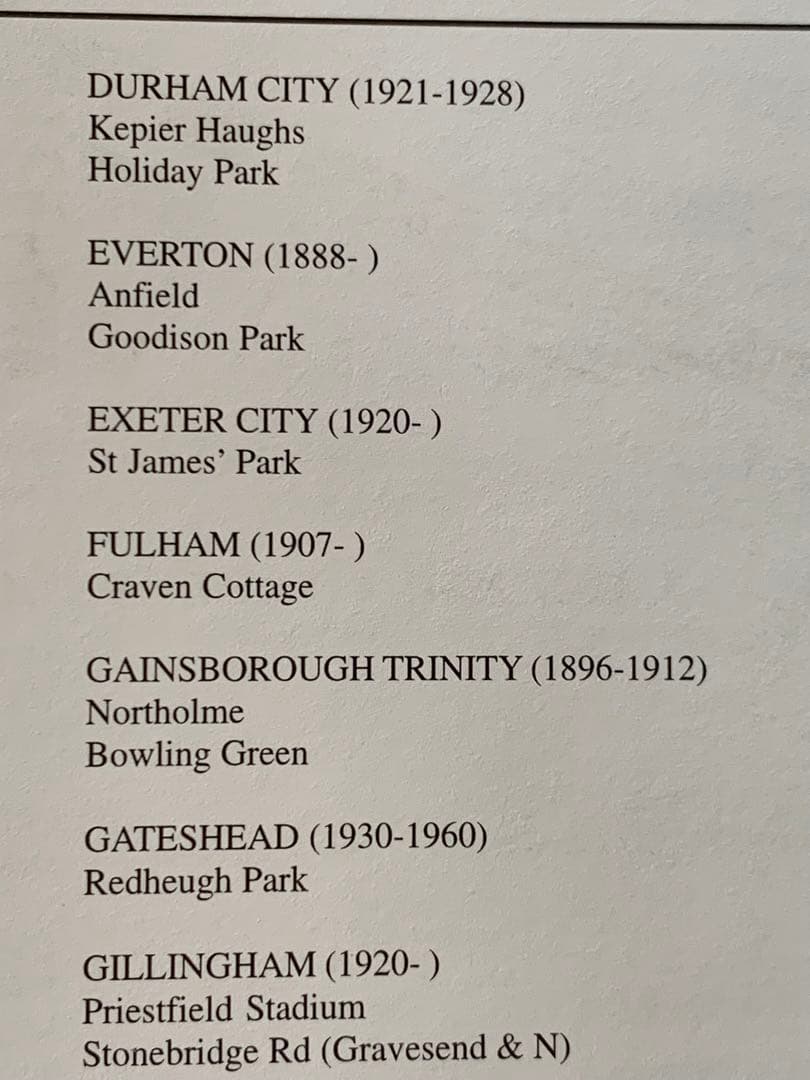 超希少本　イングランド&スコットランド314スタジアム 詳細辞典