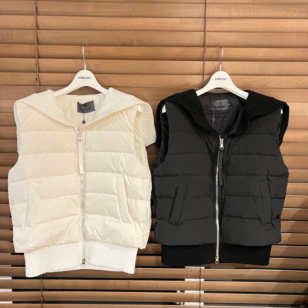 【黒M】G/FORE ジーフォア ゴルフ レディース ダウンベスト