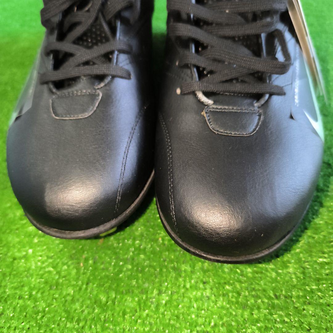 Nike ブラック レザー スパイクシューズ