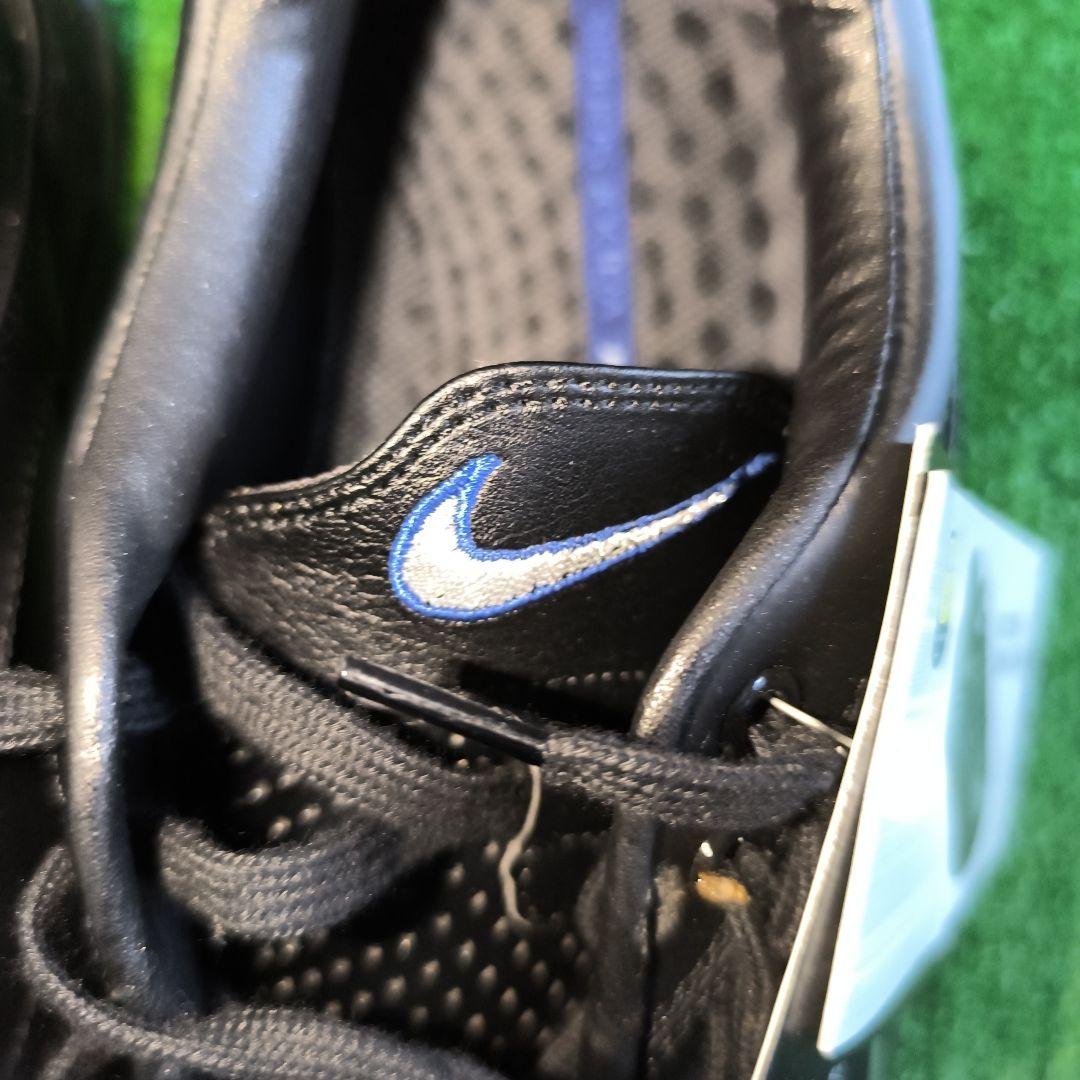 Nike ブラック レザー スパイクシューズ