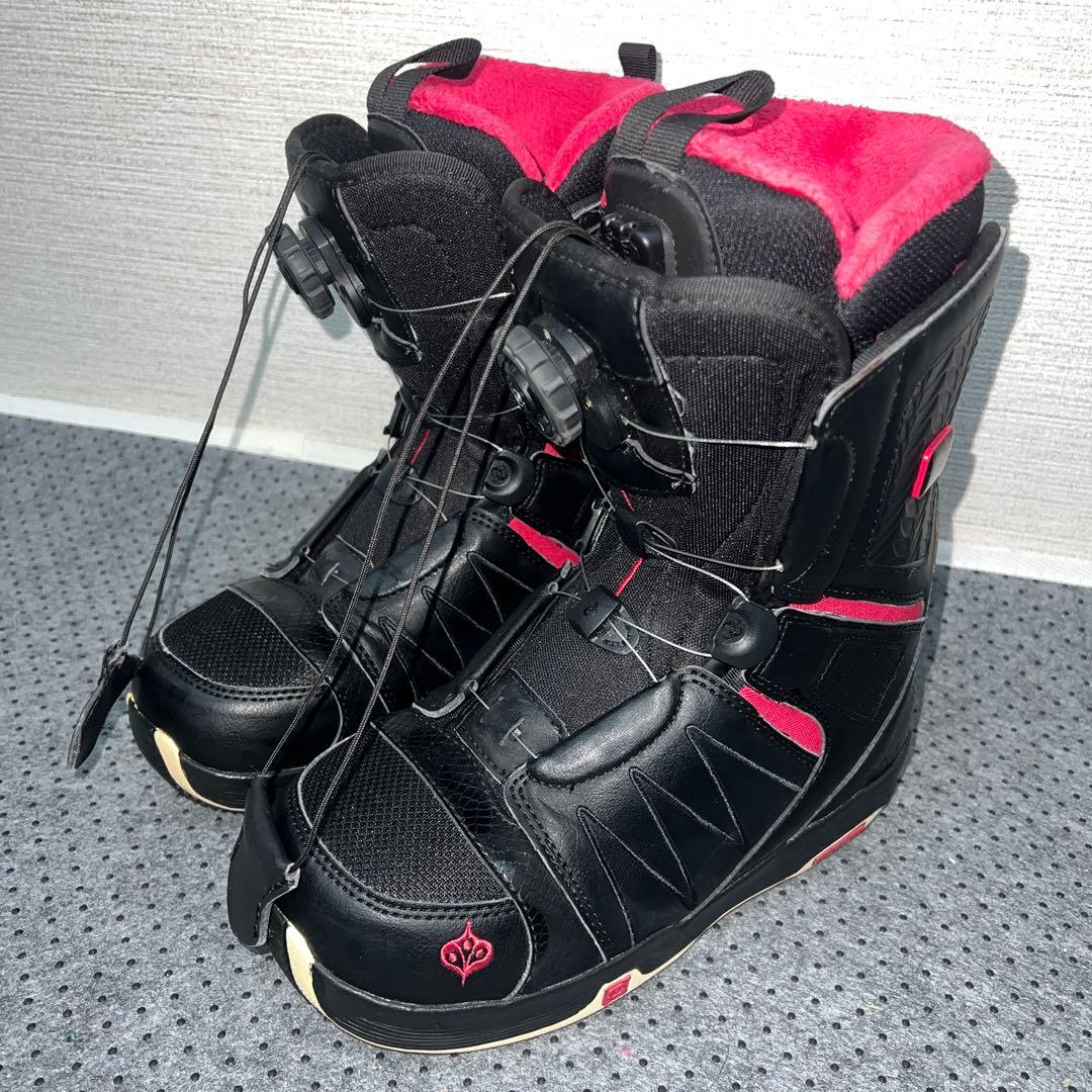 7-8回着用レディース23cm SALOMON PEARL BOAブーツ