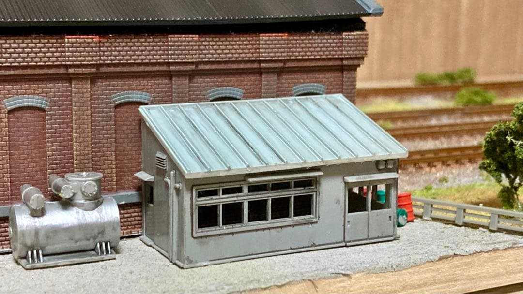 Nゲージ 鉄道模型ジオラマ 昭和のレンガ機関庫