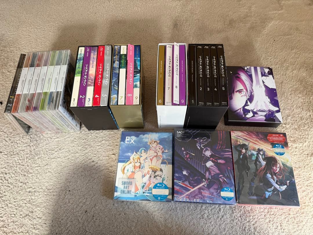 ソードアートオンラインDVDアリシゼーション前半まで　各種映画まとめ売り