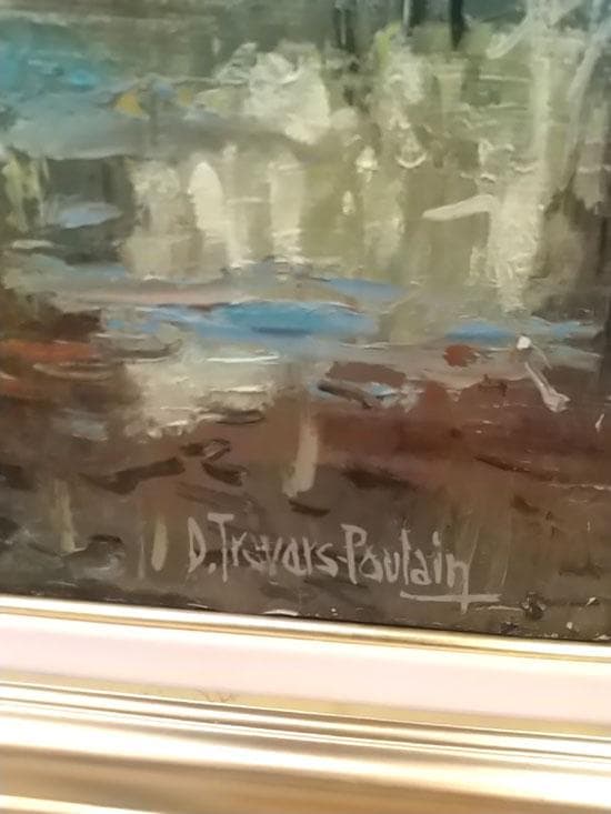 フランス油絵15号 トラバース・プーラン　ヤマト160サイズ　サイン入り原画油絵