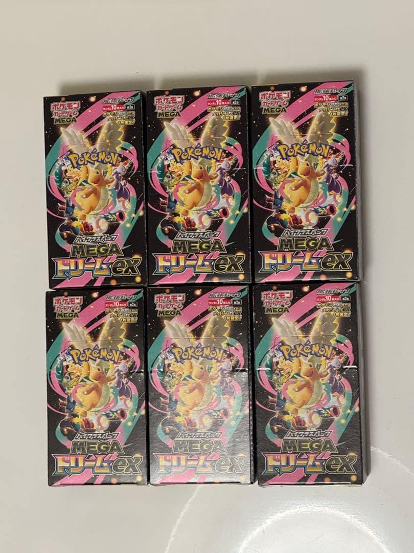 ポケモンカード メガドリームex 6BOX 新品未開封