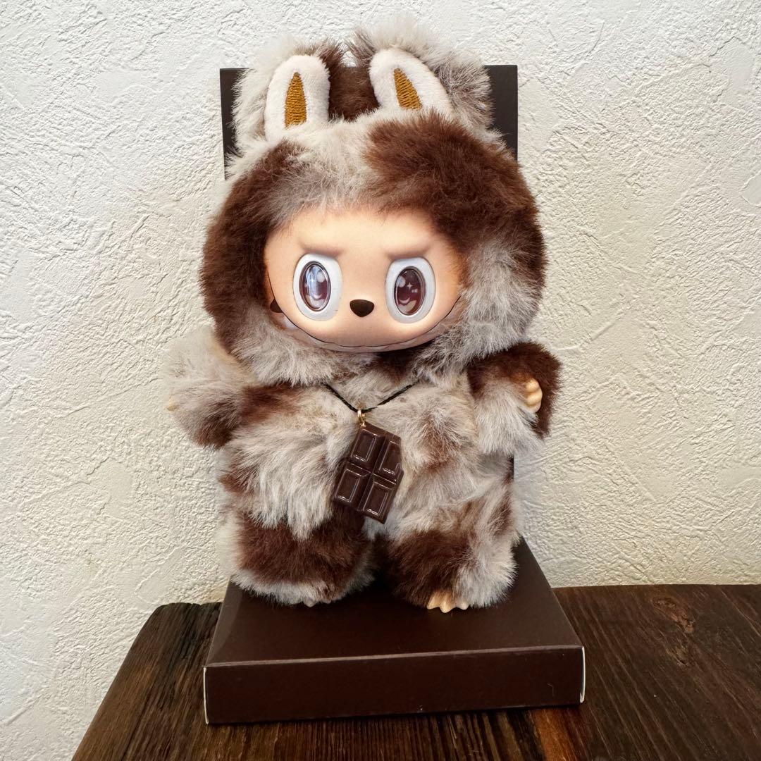 【海外限定】ZIMOMO LABUBUぬいぐるみキーホルダーチョコ