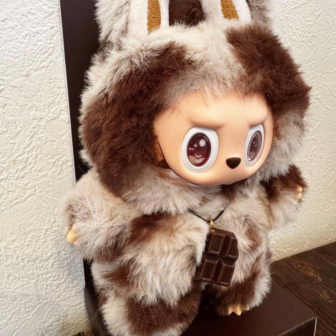【海外限定】ZIMOMO LABUBUぬいぐるみキーホルダーチョコ