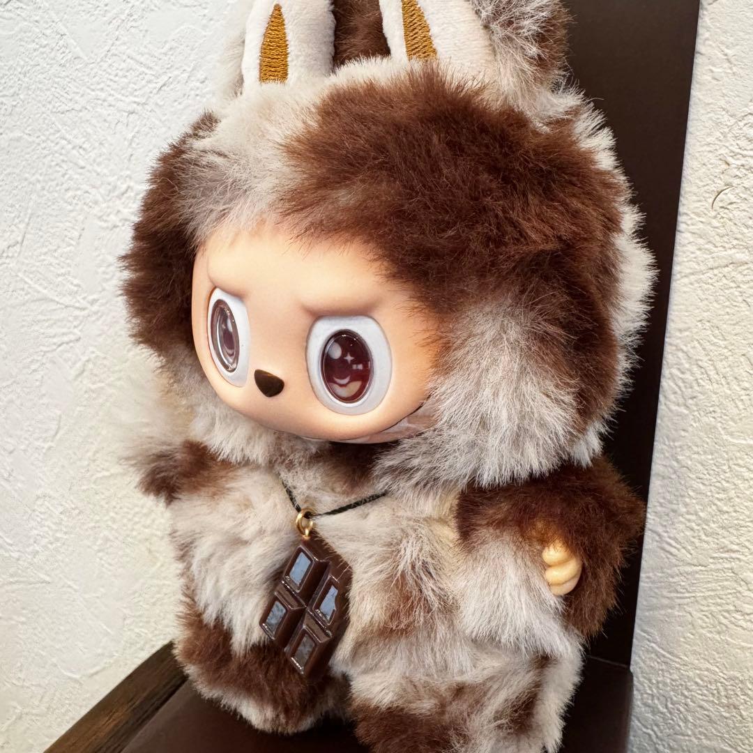 【海外限定】ZIMOMO LABUBUぬいぐるみキーホルダーチョコ