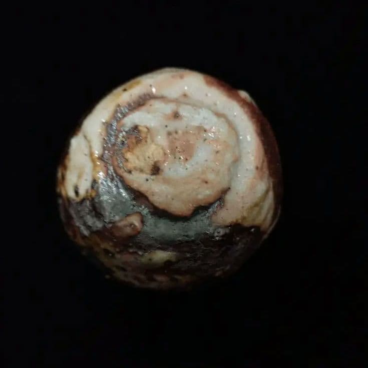 新作　樋口雅之　窯変鼠志野酒呑