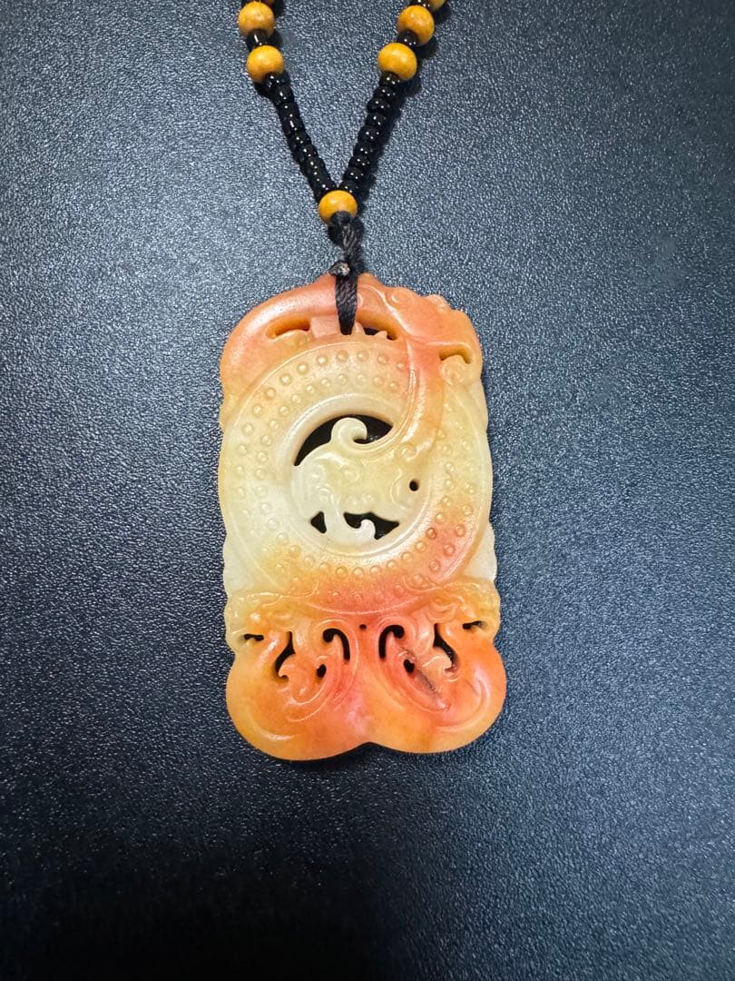 本玉 鳳凰　時代物 お守り 極細工 和田玉 漢代 骨董 玉彫 古玩 開運