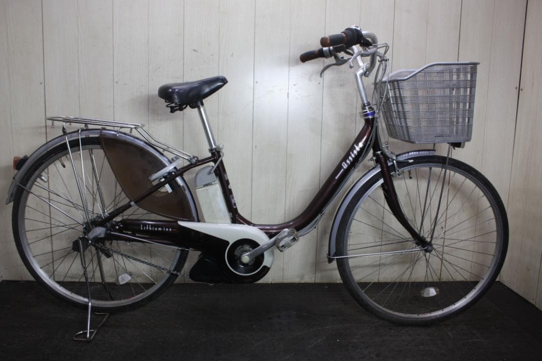 ブリヂストンA22アシスト 大容量リチウムイオン8.1AH 26インチ 3段 茶