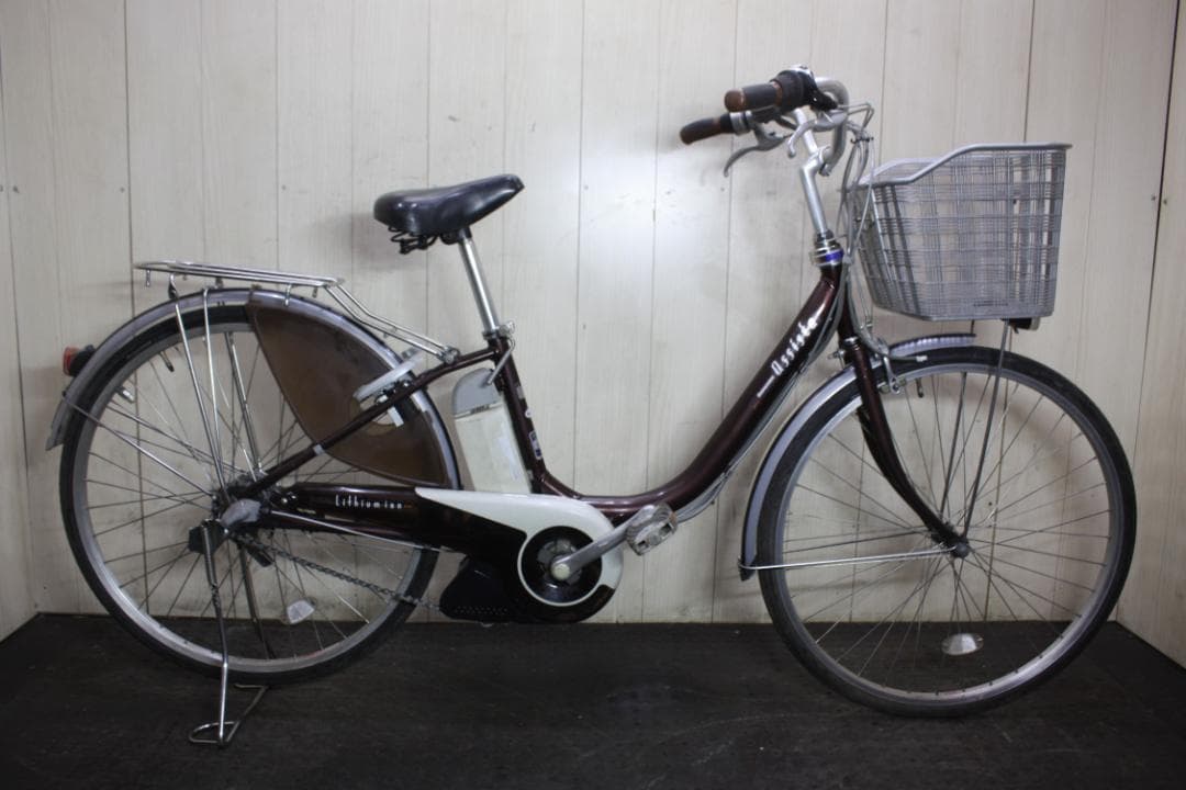 ブリヂストンA22アシスト 大容量リチウムイオン8.1AH 26インチ 3段 茶