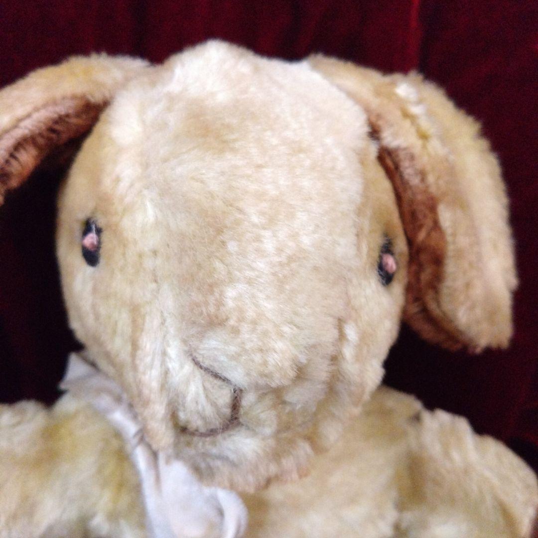 ‼️新年 セール‼️山吹色のウサギアンティークぬいぐるみ 9800円→8800円