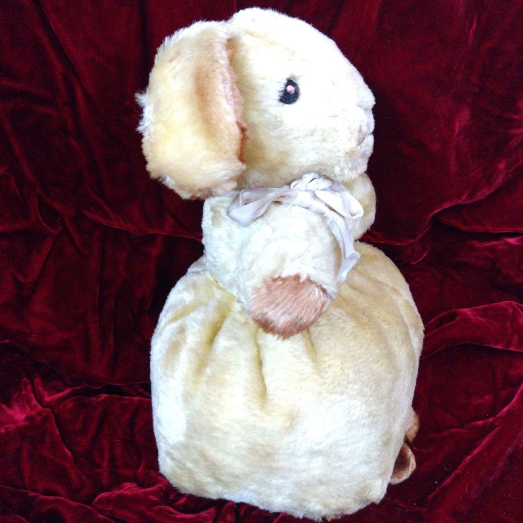 ‼️新年 セール‼️山吹色のウサギアンティークぬいぐるみ 9800円→8800円