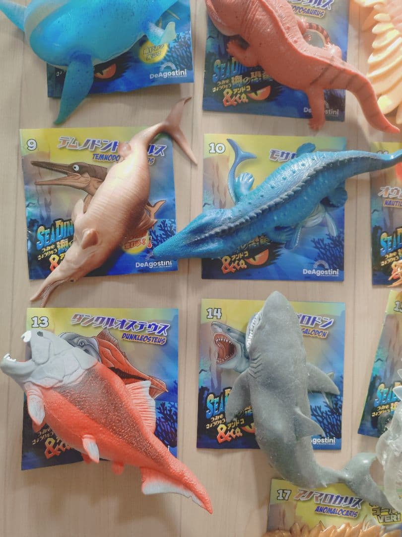 DeAgostini 海の恐竜アンドコー 17体　デアゴスティーニ　コンプリート